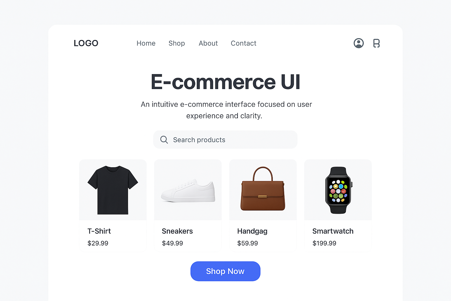 E-commerce UI